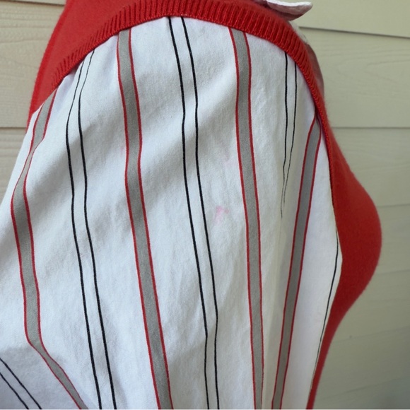 New York & Company NY&C Preppy Red Layered Look Top | Size L (Runs Small) - Picture 7 of 7